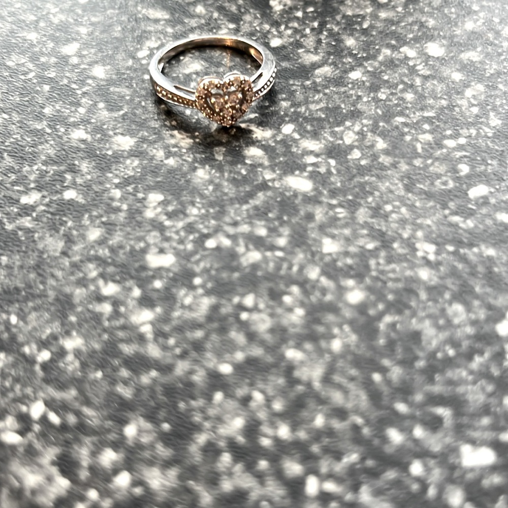 10k Heart ring Silver